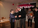 Ehrung Ehepaar Klingberg für 40 Jahre Mitgliedschaft: Pastor Möller gratuliert