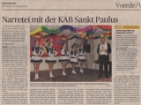 Rheinische Post Artikel vom 16.01.2013 -Klicke und Bild erscheint in Farbe und Größer