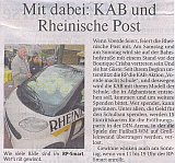 Rheinische Post Vorbericht -Klicke und Bild erscheint in Farbe und Größer